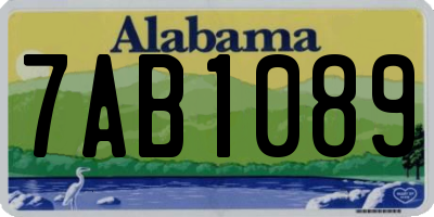 AL license plate 7AB1089