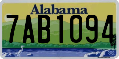 AL license plate 7AB1094