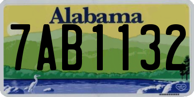 AL license plate 7AB1132