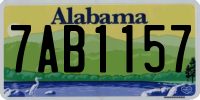 AL license plate 7AB1157