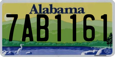 AL license plate 7AB1161