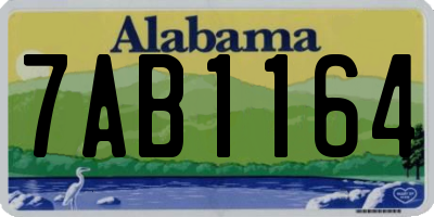 AL license plate 7AB1164