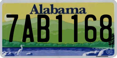 AL license plate 7AB1168