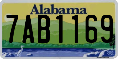 AL license plate 7AB1169