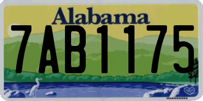 AL license plate 7AB1175