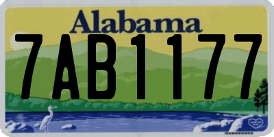 AL license plate 7AB1177