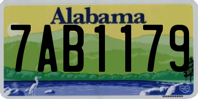 AL license plate 7AB1179