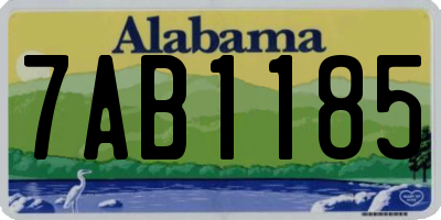 AL license plate 7AB1185
