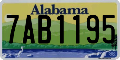 AL license plate 7AB1195