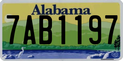 AL license plate 7AB1197