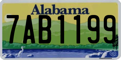 AL license plate 7AB1199