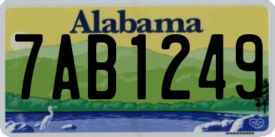 AL license plate 7AB1249