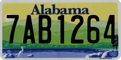 AL license plate 7AB1264