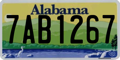 AL license plate 7AB1267
