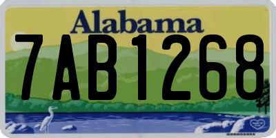 AL license plate 7AB1268