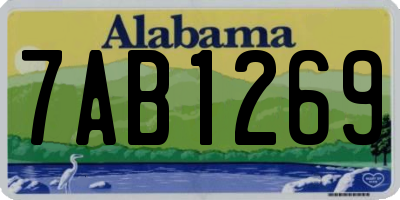 AL license plate 7AB1269