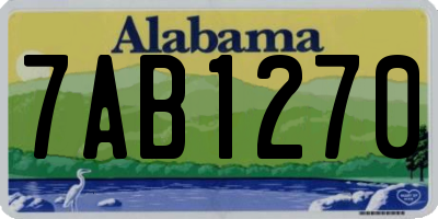 AL license plate 7AB1270