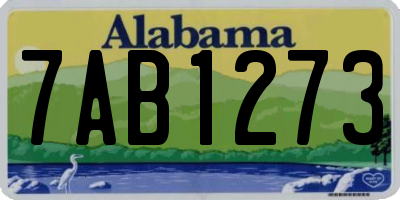AL license plate 7AB1273