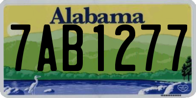 AL license plate 7AB1277