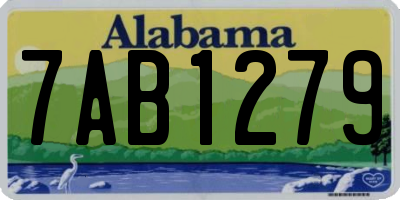 AL license plate 7AB1279