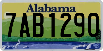 AL license plate 7AB1290