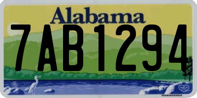 AL license plate 7AB1294