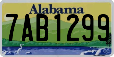 AL license plate 7AB1299