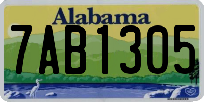 AL license plate 7AB1305