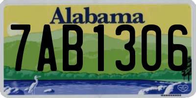 AL license plate 7AB1306