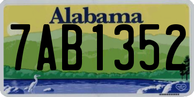 AL license plate 7AB1352