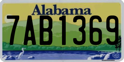 AL license plate 7AB1369