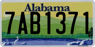 AL license plate 7AB1371
