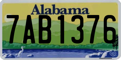AL license plate 7AB1376