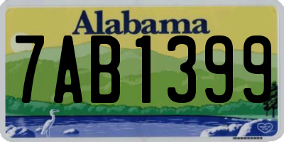 AL license plate 7AB1399