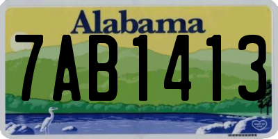 AL license plate 7AB1413