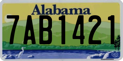 AL license plate 7AB1421