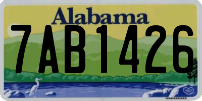 AL license plate 7AB1426