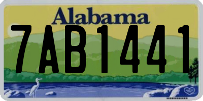 AL license plate 7AB1441