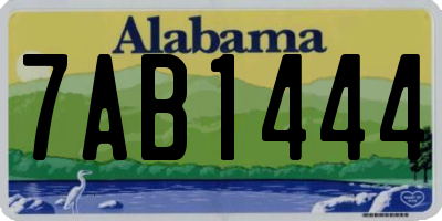 AL license plate 7AB1444