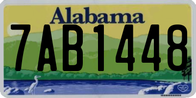 AL license plate 7AB1448