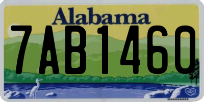AL license plate 7AB1460