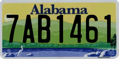 AL license plate 7AB1461