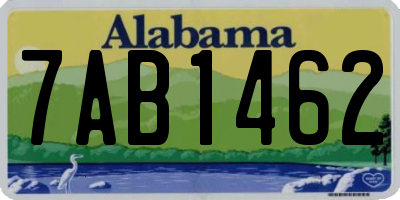 AL license plate 7AB1462