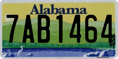 AL license plate 7AB1464