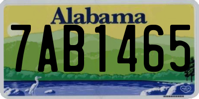 AL license plate 7AB1465