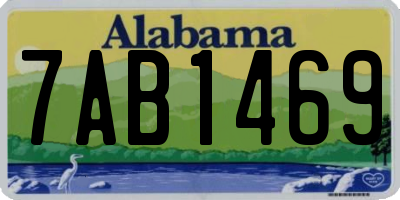 AL license plate 7AB1469