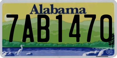 AL license plate 7AB1470
