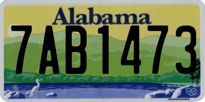 AL license plate 7AB1473