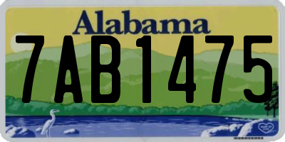 AL license plate 7AB1475