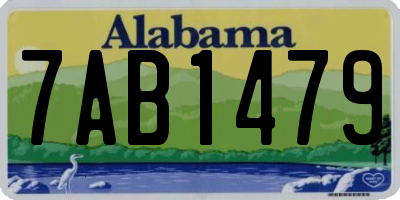AL license plate 7AB1479